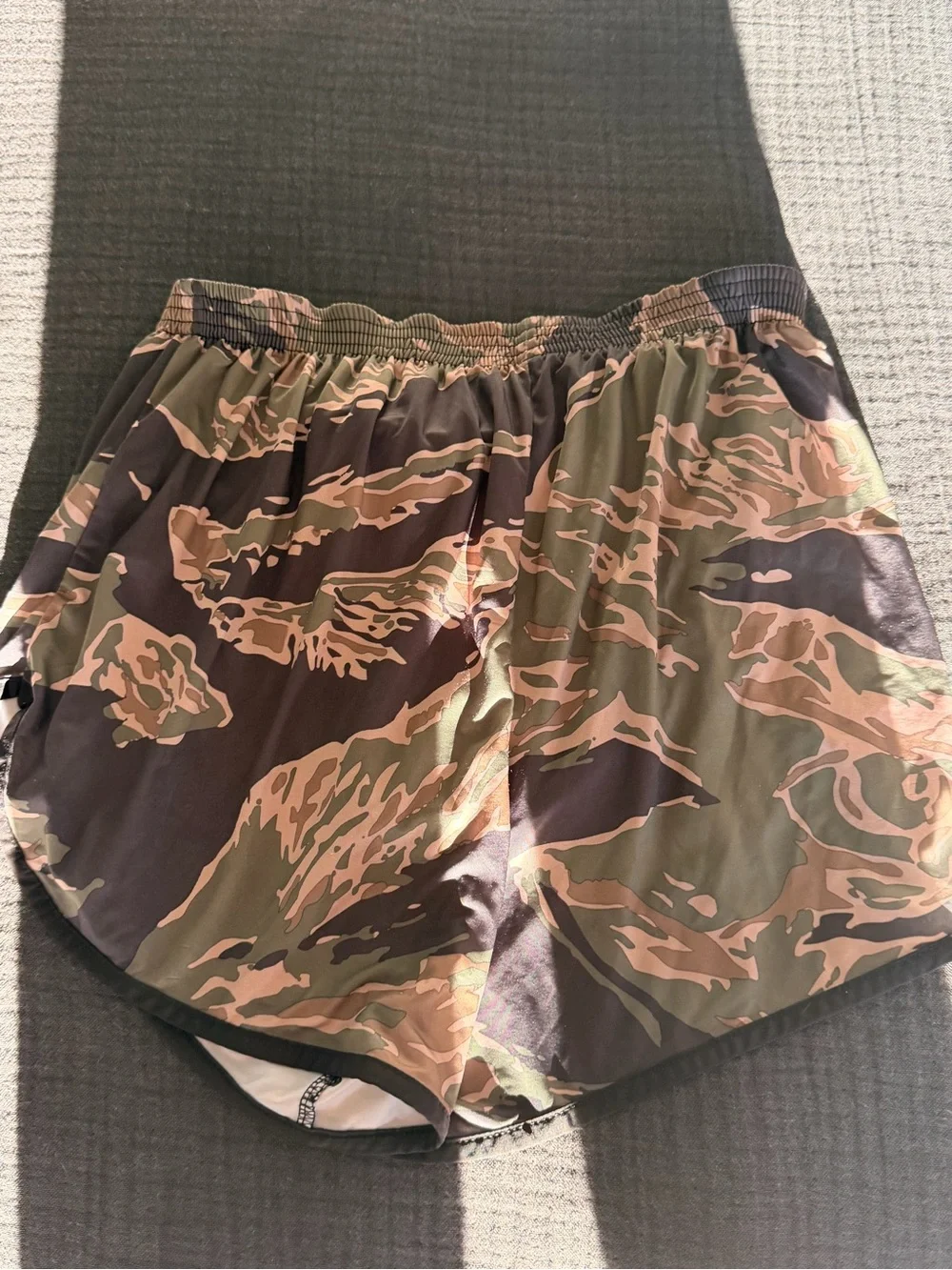 Men's Camouflage Athletic “silkies” army  Shorts - Olive Camo